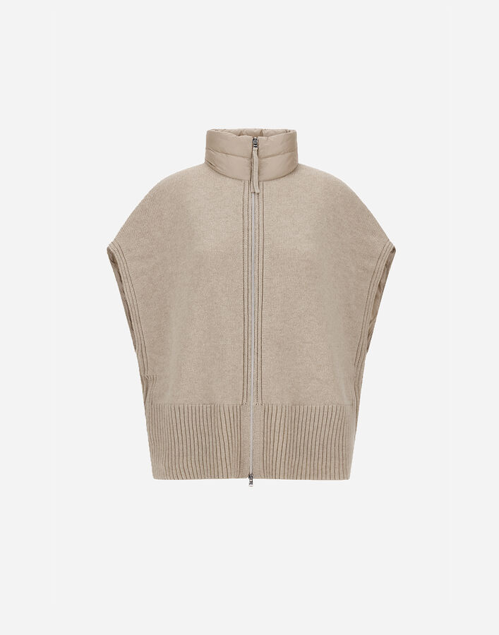 Herno RESORT KNIT AND NYLON ULTRALIGHT VEST Chantilly PI00139DR12017Z1985