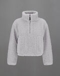 Herno LAMINAR SWEATSHIRT IN COMFORT SHERPA Ice GI00098DL128231251