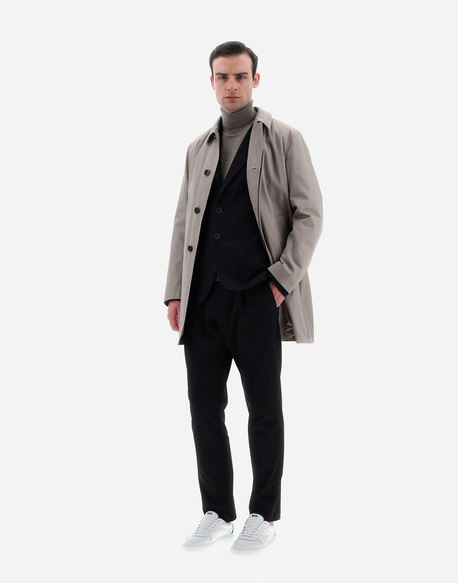 Mens sales grey raincoat
