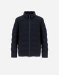 Herno CASHMERE SILK AND MONOGRAM JACKET Navy Blue PI001261U380879200