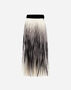 Herno GONNA IN SHADES OF PLISSÉ Black/Grey GN000060D127249394