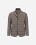 Herno BLAZER IN ARENDELLE AND MONOGRAM Dark Taupe PI001177U12414Z2700