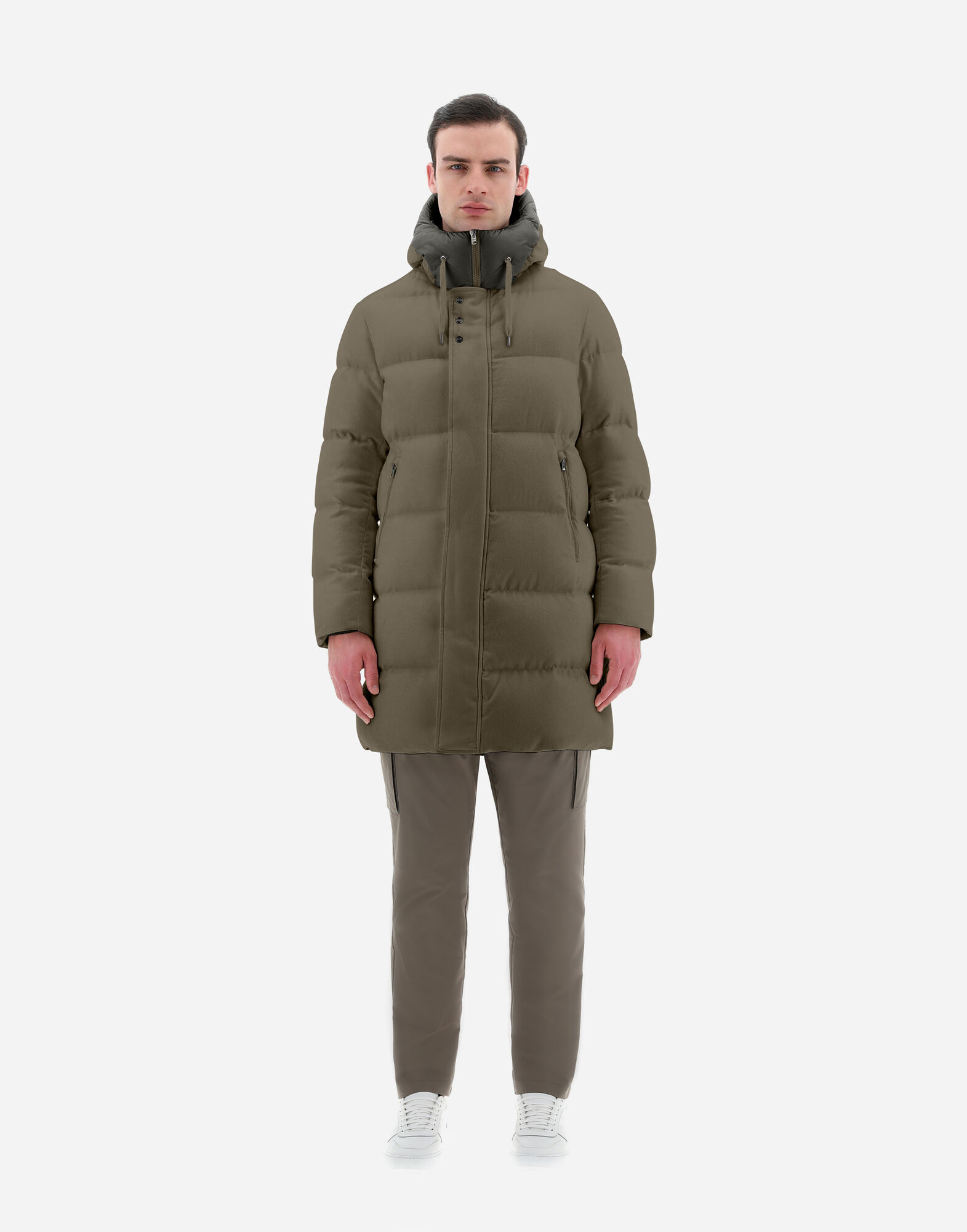 Herno cashmere hotsell silk down jacket