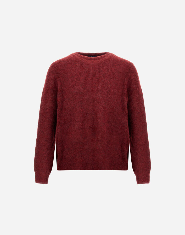 Herno SWEATER IN COB STITCH ALPACA WOOL Bordeaux MG000193U703126705