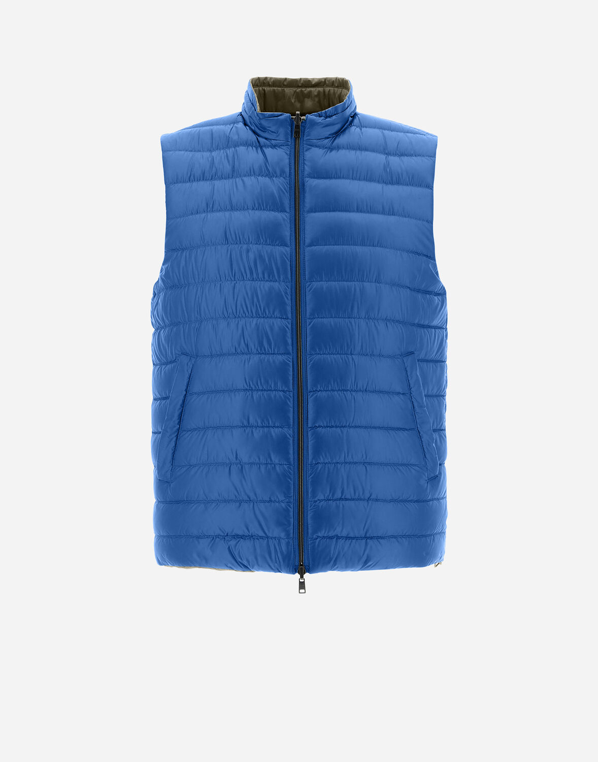 Herno Reversible Padded Gilet In Turquoise