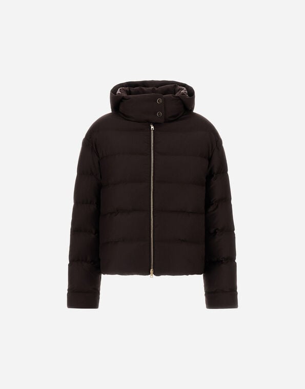 Herno WOOL AND SILK JACKET Dark Chocolate PI002252D335418810
