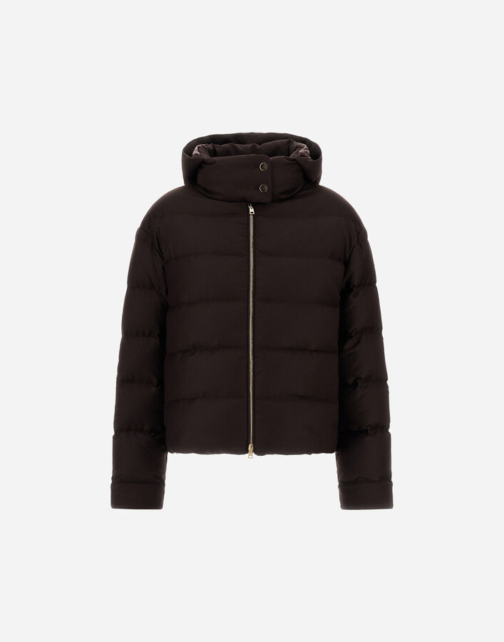 Herno WOOL AND SILK JACKET Dark Chocolate PI002252D335418810