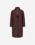 Herno RESORT COAT IN FELTED WOOL & NYLON ULTRALIGHT Dark Chocolate PI00153DR333728810