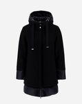 Herno A-SHAPE JACKET IN ECOWOOL AND NYLON ULTRALIGHT Black PI001966D333449300