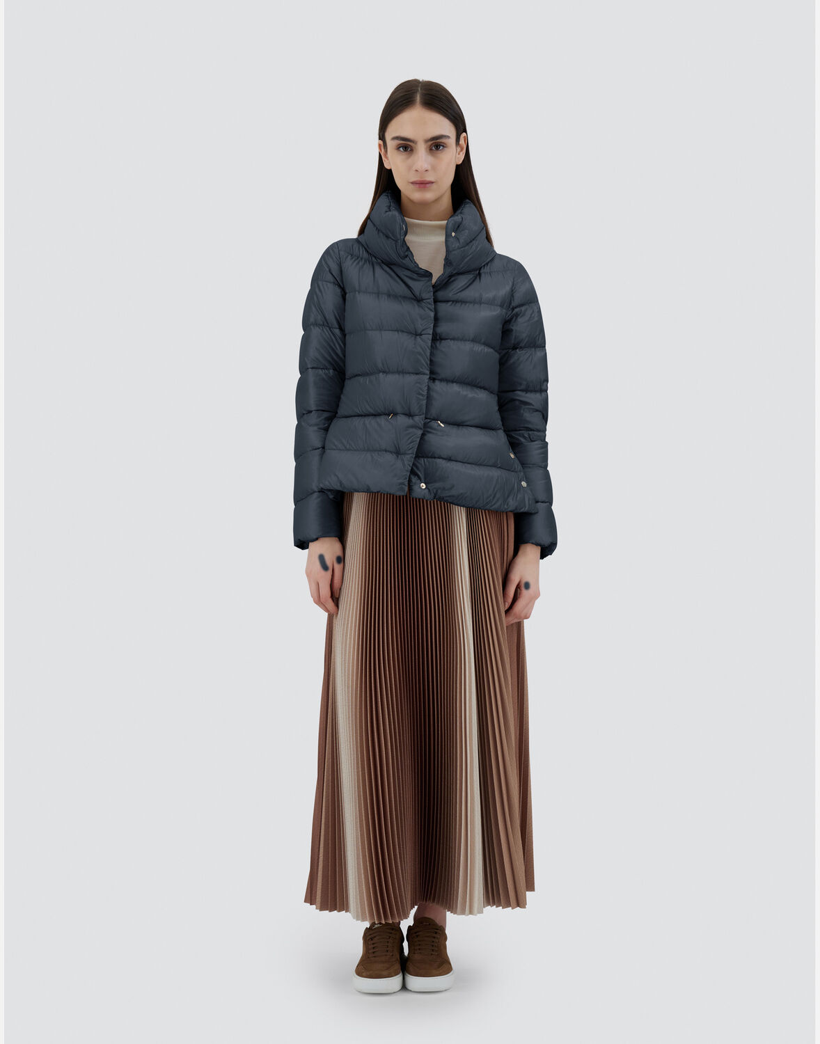 Herno Cape In Nylon Ultralight In Navy Blue
