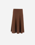 Herno SKIRT IN VIRGIN WOOL TWEED Leather GN000068D334662240