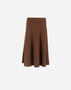 Herno SKIRT IN VIRGIN WOOL TWEED Leather GN000068D334662240