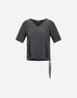 Herno RESORT T-SHIRT IN MELANGE FLANNEL Iron BL00015DR126529487