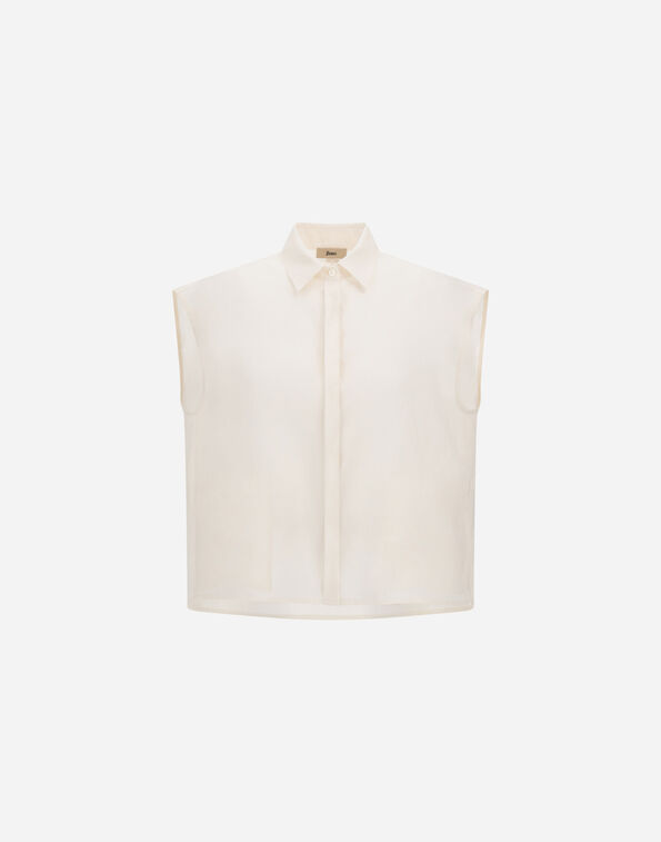 Herno VEST IN NEW LINEN White CM000049D17105Z1000