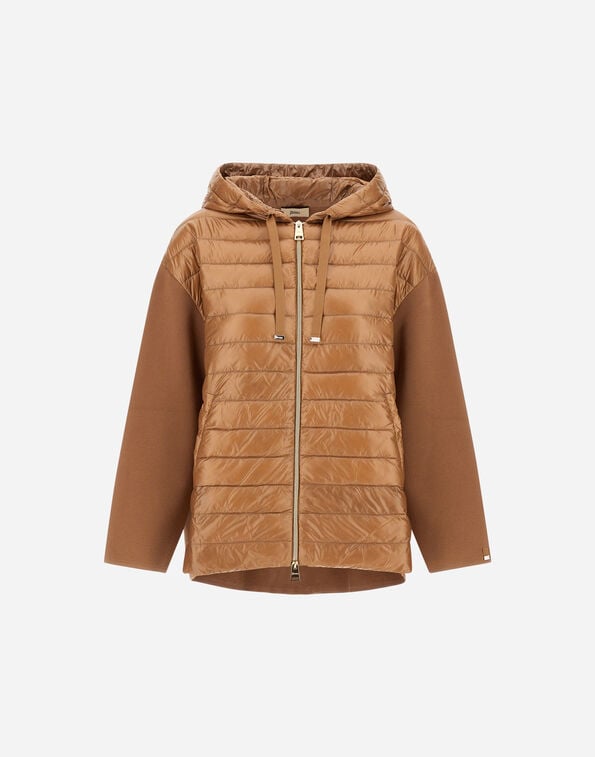Herno HOODED JACKET IN PURE COTTON AND NYLON ULTRALIGHT Camel MP000156D720982157