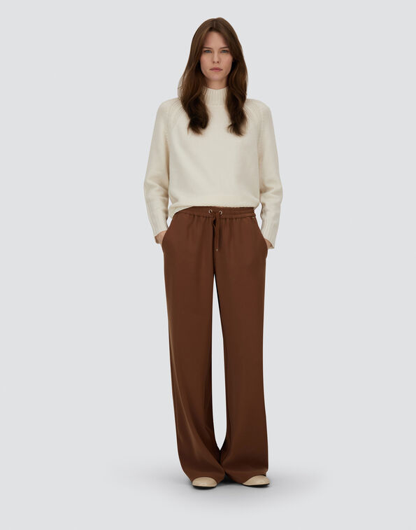 MATTE CREPE SATIN TROUSERS Herno product thumbnail image view 2