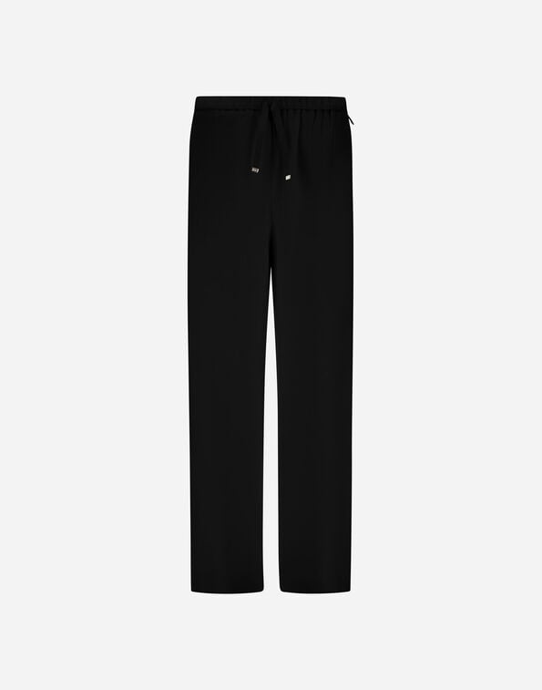 Herno RESORT TROUSERS IN CASHMERE AND SILK Black PT00050DR380879300