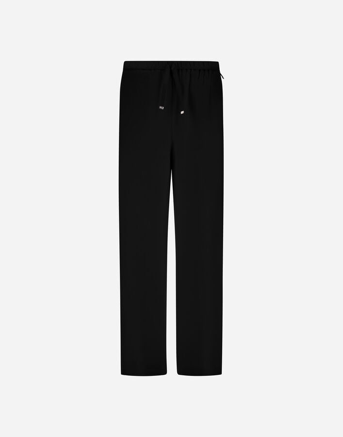 Herno RESORT TROUSERS IN CASHMERE AND SILK Black PT00050DR380879300