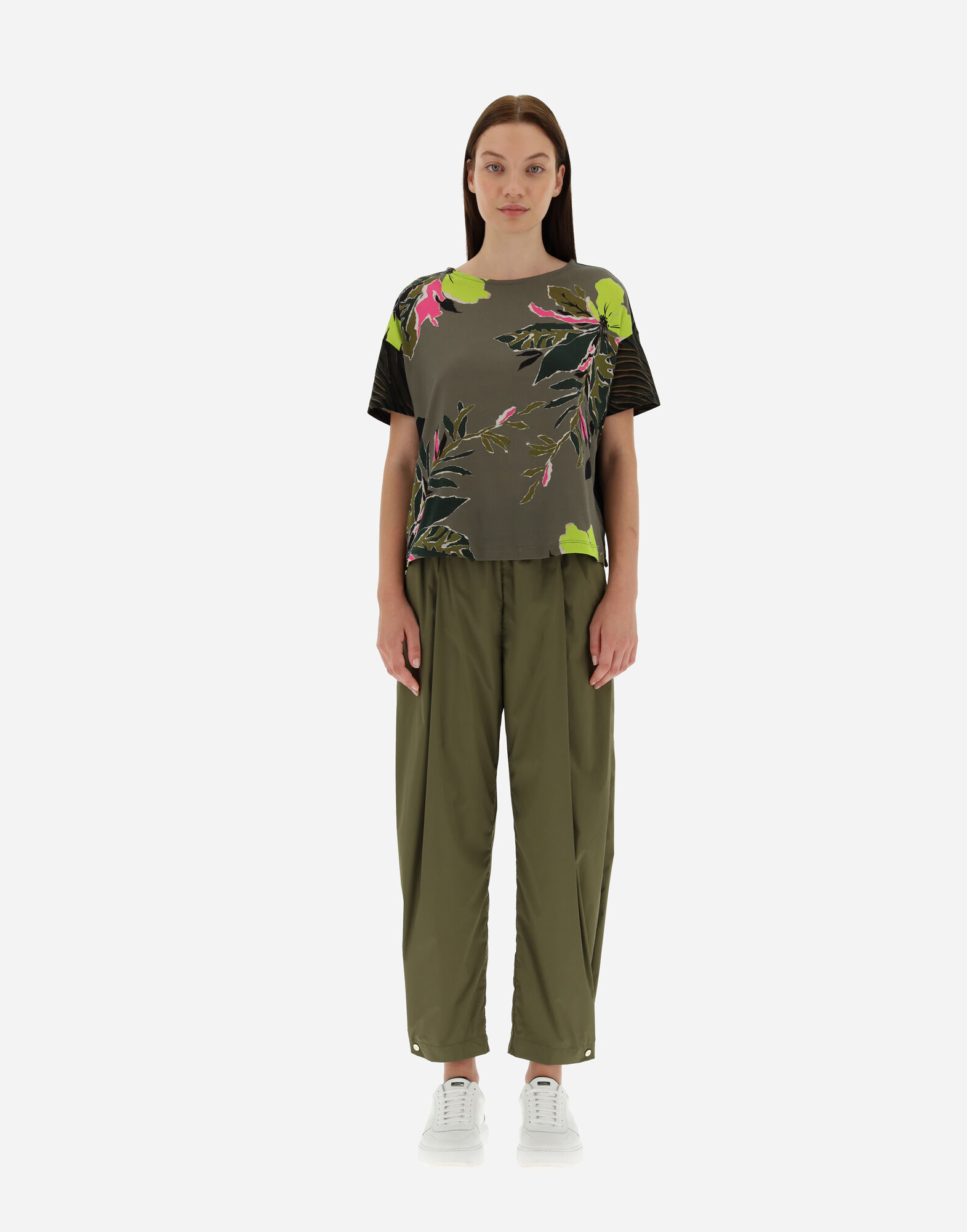 レディース SAFARI PATCH ジャージー Tシャツ マルチカラー