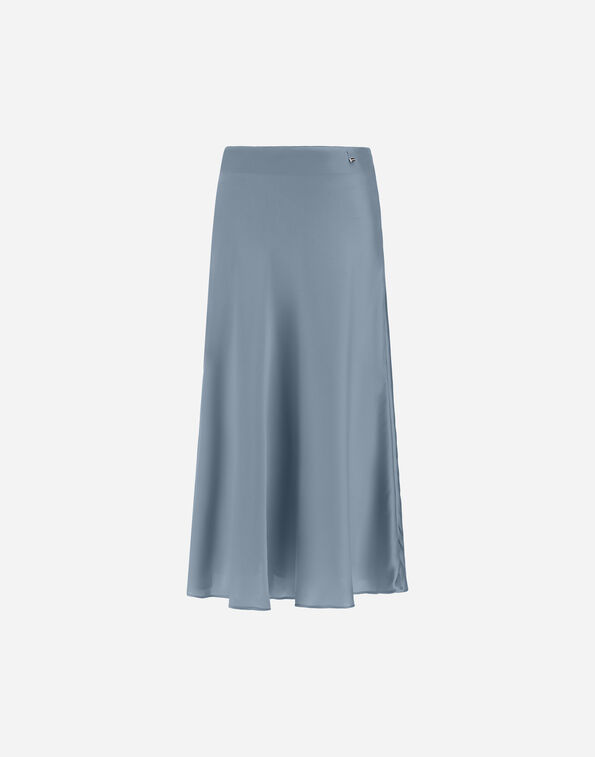 Herno RESORT SKIRT IN EXTRA-FINE SATIN Light Blue GN00031DR129129004