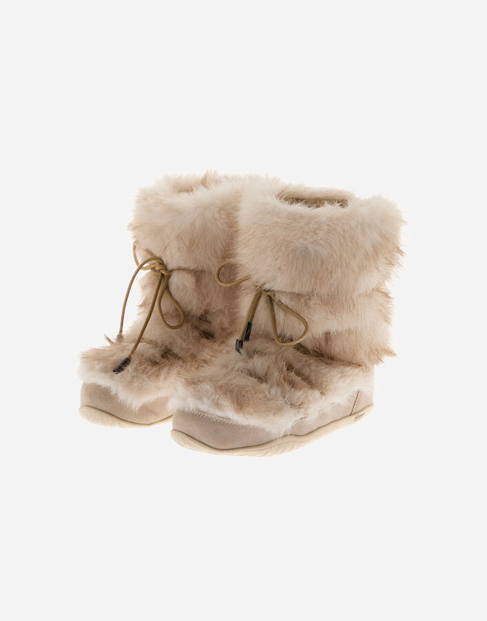 Herno LONG-PILE FUR-TOUCH BOOTS Milk White SH000058D129081100