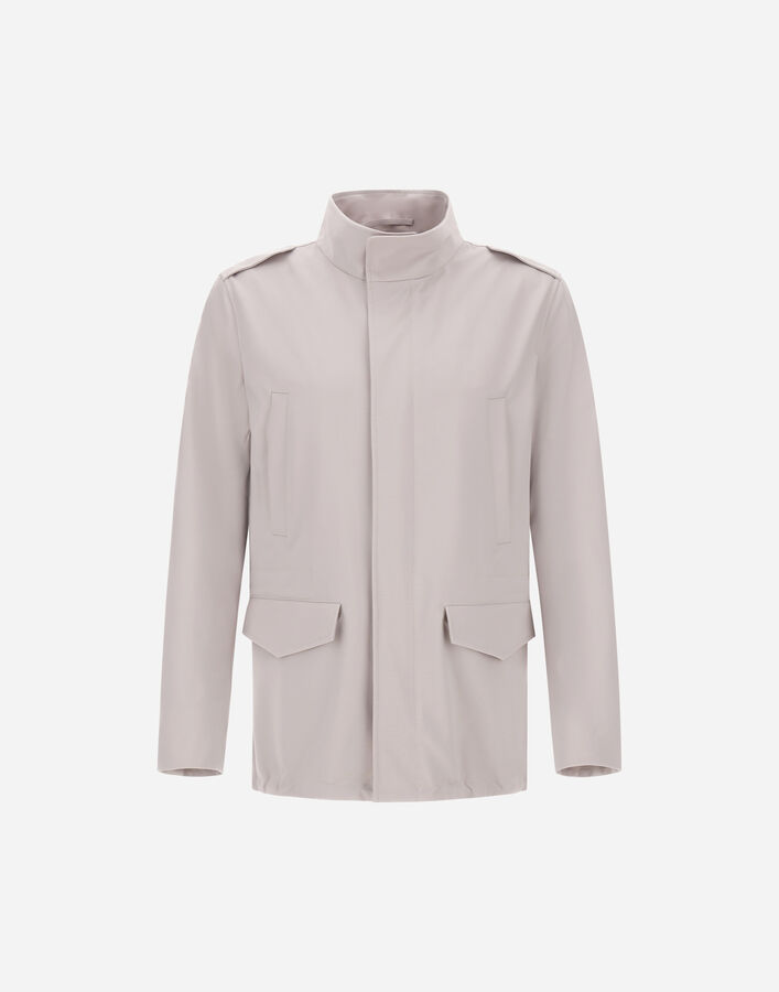 Herno FIELD JACKET IN LIGHT WOOLEN EFFECT Grey Pearl FI000146U127859403