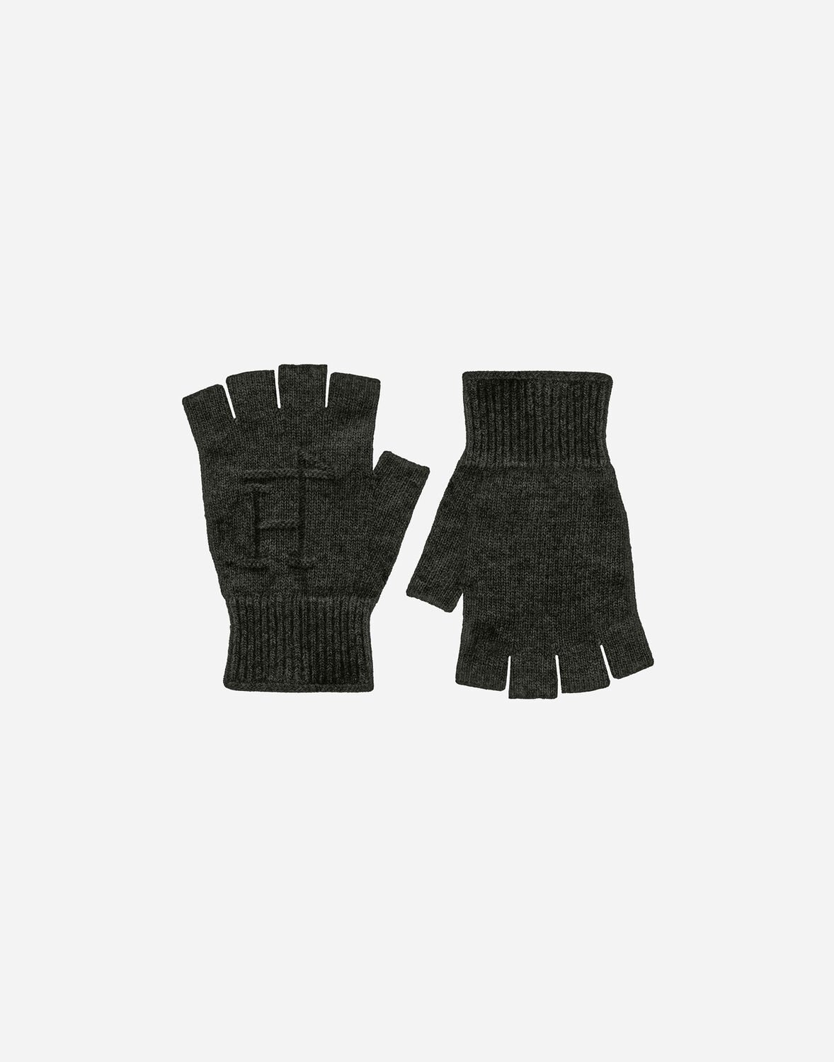 Herno Gloves In 100% Wool In Black