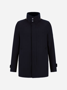 ABRIGO CORTO DE PURO CASHMERE Y SUEDE EFFECT