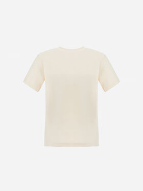 ダブルフェイスコットン＆カシミヤ Tシャツ
