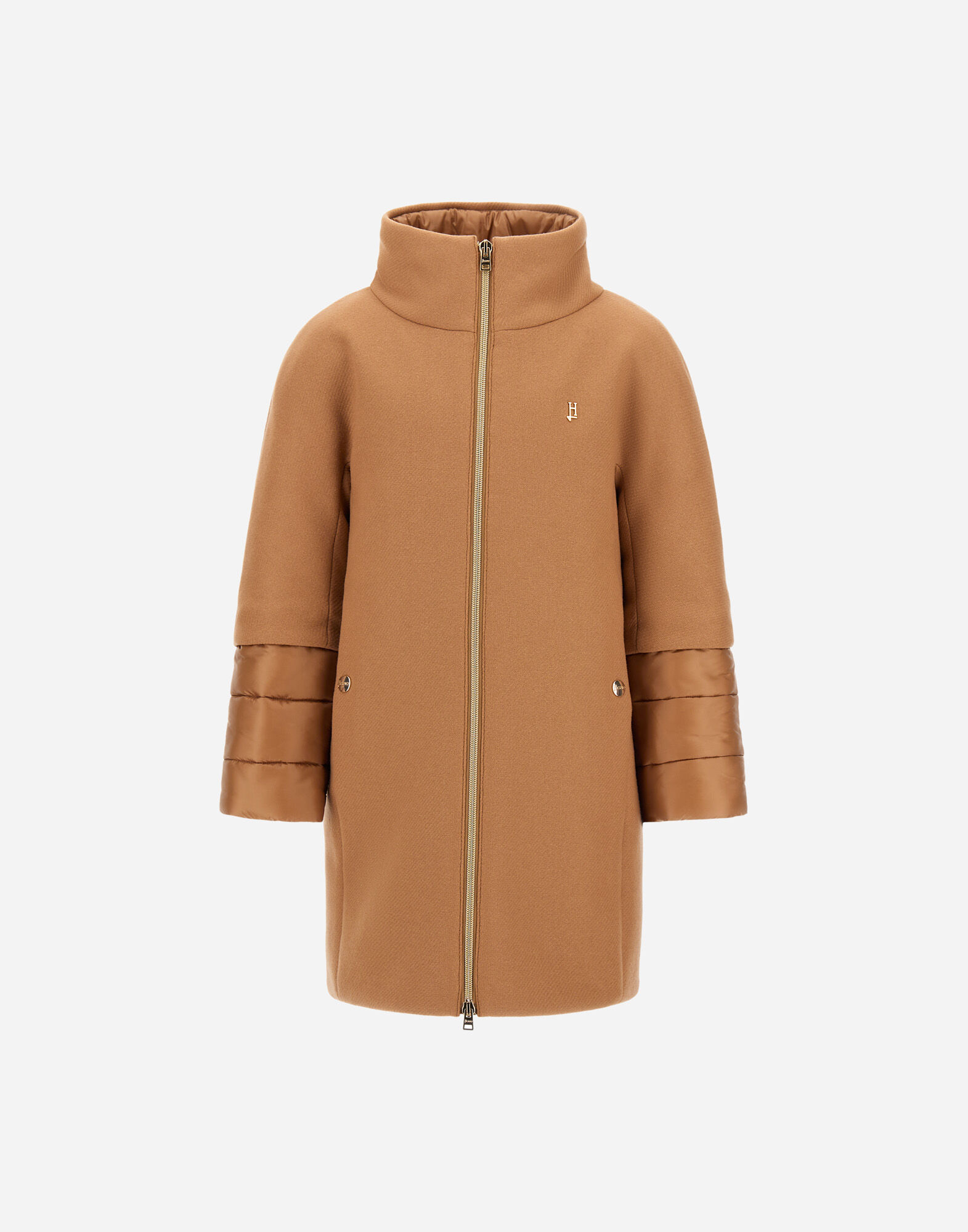 COAT IN ECOWOOL AND NYLON ULTRALIGHT