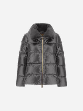 VESTE EN NYLON ULTRALIGHT ET LADY ALTERNATIVE FUR