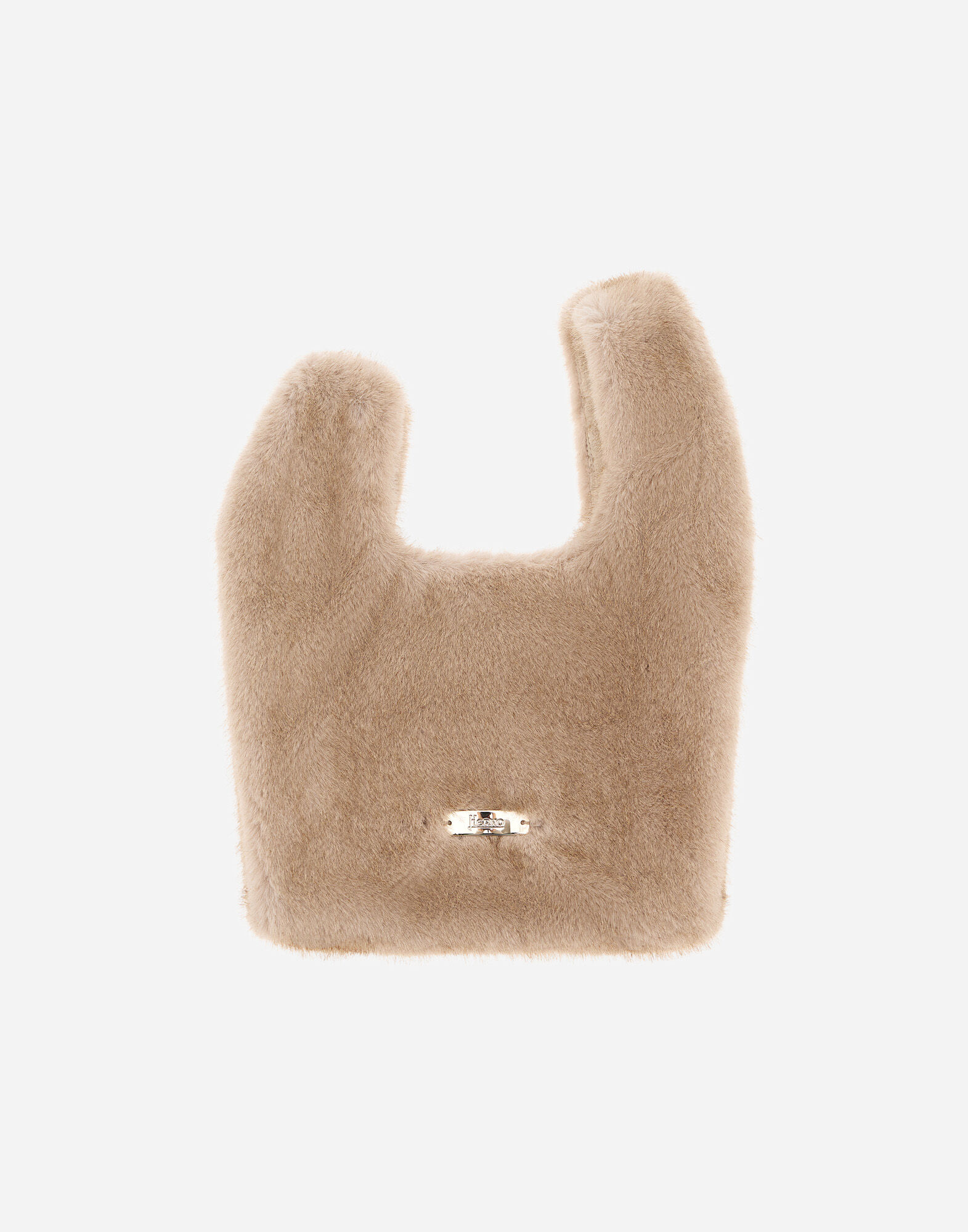 MINK-EFFECT FUR-TOUCH BAG