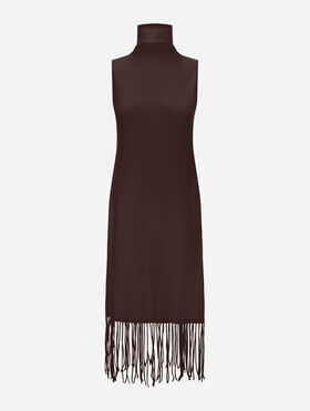 ROBE EN LAINE ET CACHEMIRE AU POINT JERSEY