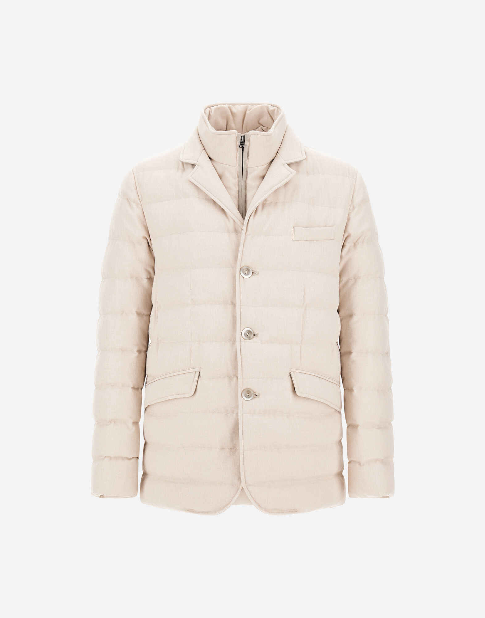 BLAZER AUS EINER MISCHUNG AUS WOLLE UND VISKOSE IN SUEDE-OPTIK