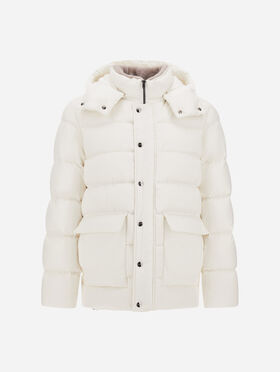 PARKA EN TISSU TECHNIQUE SUPER MAT ET MONOGRAM