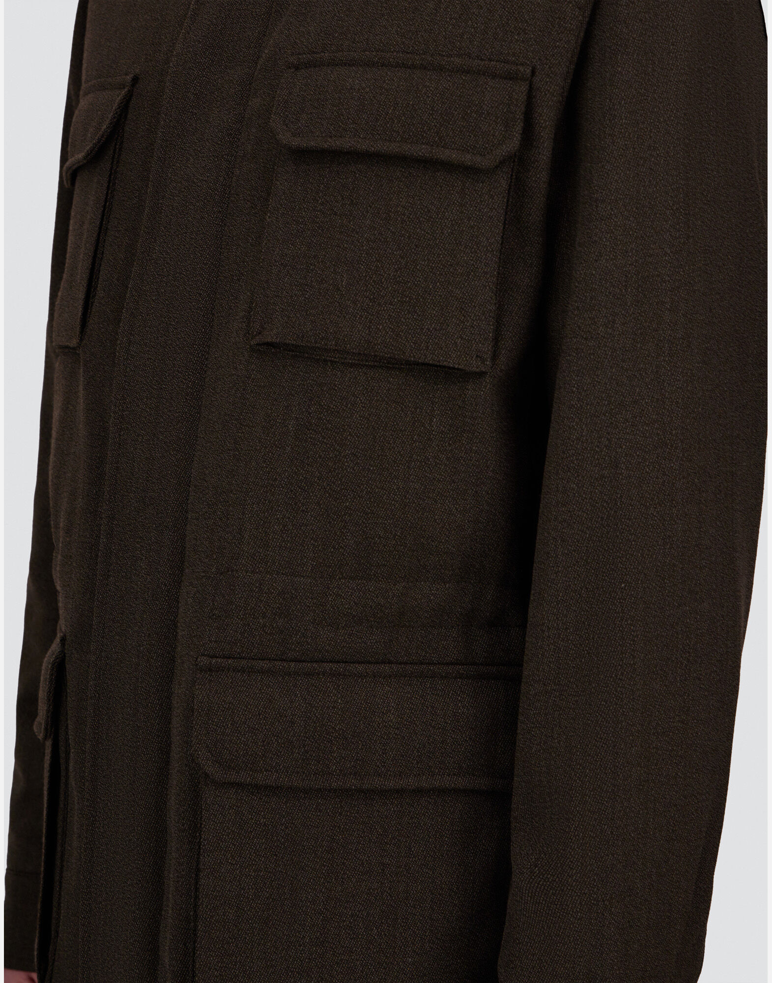 빈티지 이펙트 울 혼방 필드 재킷