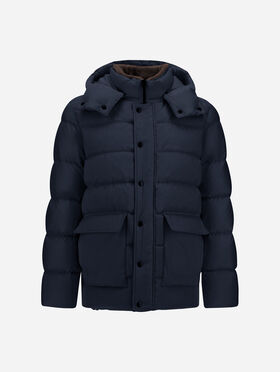 PARKA EN TISSU TECHNIQUE SUPER MAT ET MONOGRAM