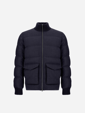 BOMBER EN TWEED DE LAINE