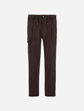 PANTALON RESORT EN COTON STRETCH