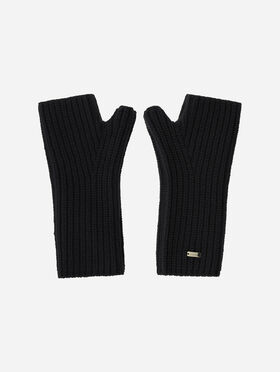 GLOVES IN COB STITCH CARDED WOOL