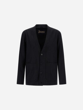 VESTE EN SERGÉ DE LAINE