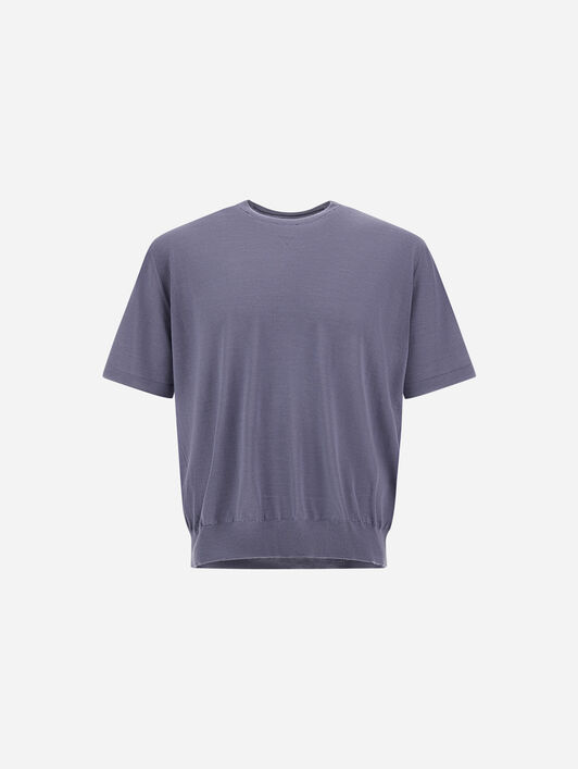 リゾート ウールシルク Tシャツ