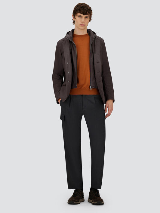 BLAZER RESORT EN NYLON STRETCH EFFET CHINÉ