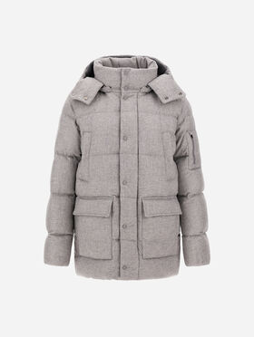 PARKA CORTA DE CACHEMIRA Y SEDA