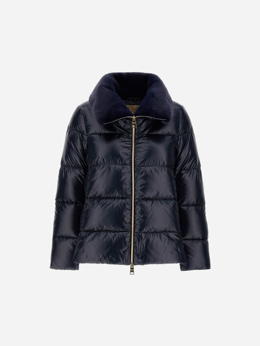 VESTE EN NYLON ULTRALIGHT ET LADY ALTERNATIVE FUR