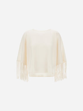 PULL EN LAINE ET CACHEMIRE EN MAILLE JERSEY