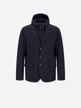 BLAZER RESORT EN NYLON STRETCH EFFET CHINÉ