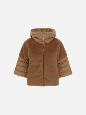 CAPE EN SATIN ET LADY ALTERNATIVE FUR