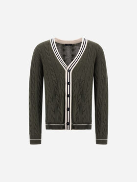 CÁRDIGAN DE LANA Y CASHMERE CON OCHOS