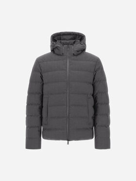 VESTE EN FLANELLE AVEC ENDUCTION DÉPERLANTE